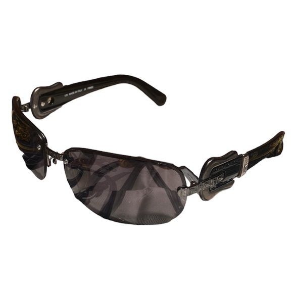 Fendi Zucca Buckle Unisex Sunglasses - Picture 2 of 9